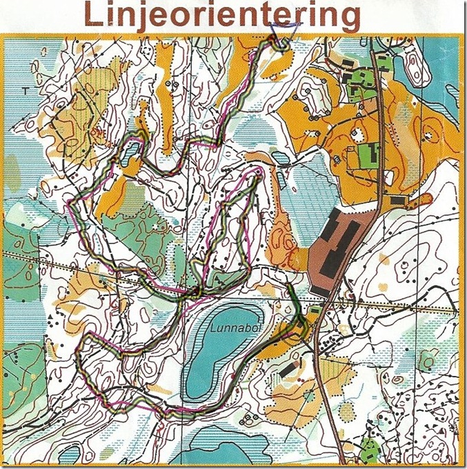 Linjeorientering Lunnabol