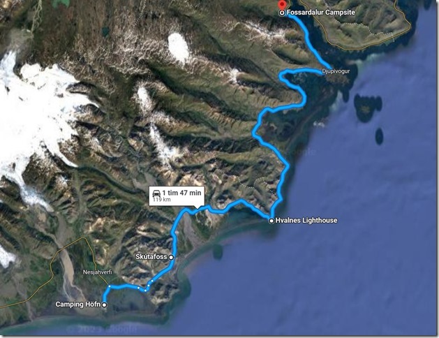 H&ouml;fn-Fossardalur 117 km